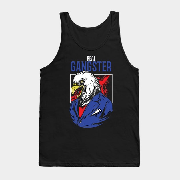 Real Gangster Tank Top by MonkeyLogick